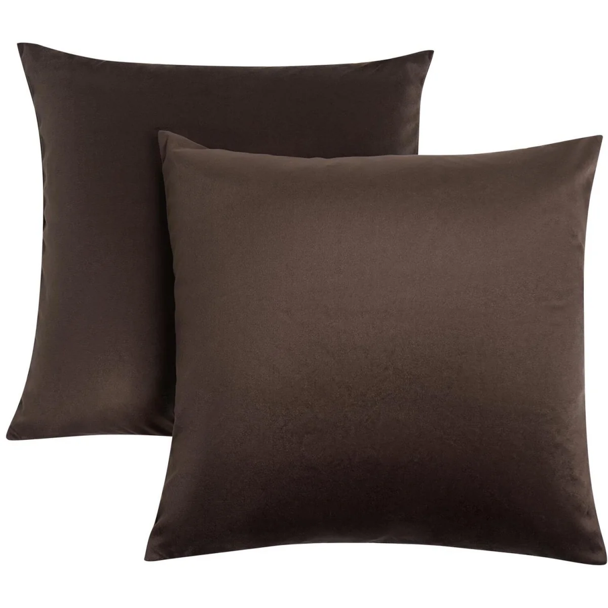 OHS Matte Velvet Cushion Covers - Brown / Machine washable at 40°C. Tumble dry friendly. Do not bleach or iron. – image 4
