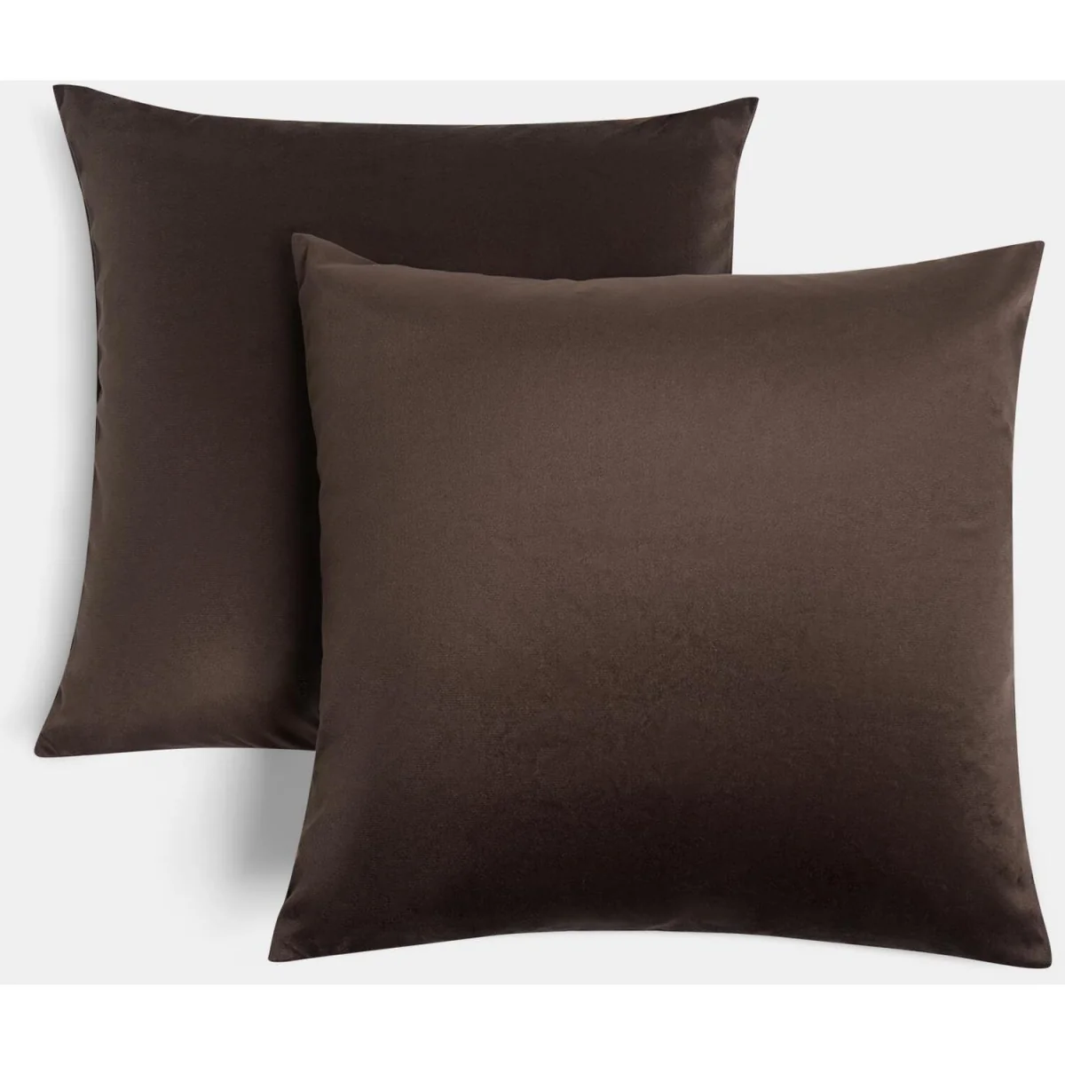 OHS Matte Velvet Cushion Covers - Brown / Machine washable at 40°C. Tumble dry friendly. Do not bleach or iron. – image 5