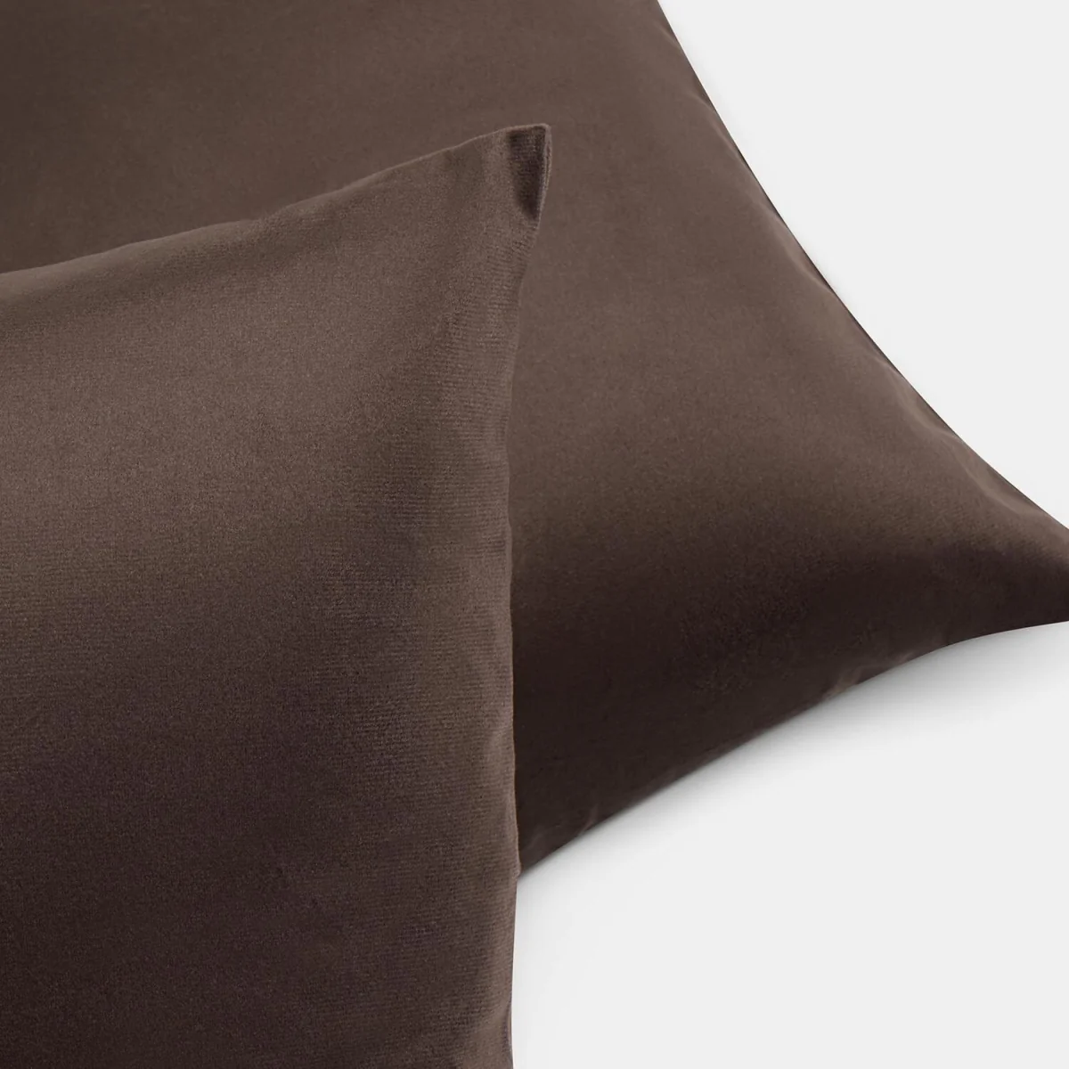 OHS Matte Velvet Cushion Covers - Brown / Machine washable at 40°C. Tumble dry friendly. Do not bleach or iron. – image 6