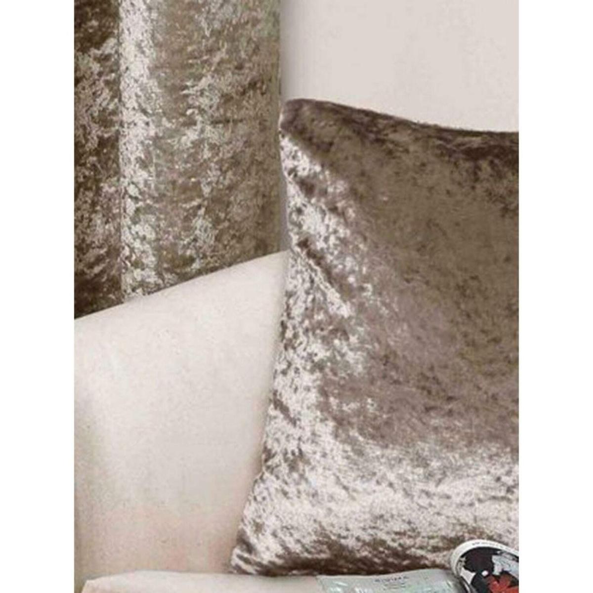 Crushed Velvet Cushion CoverMink(45cm x 45cm) - Mink – image 2
