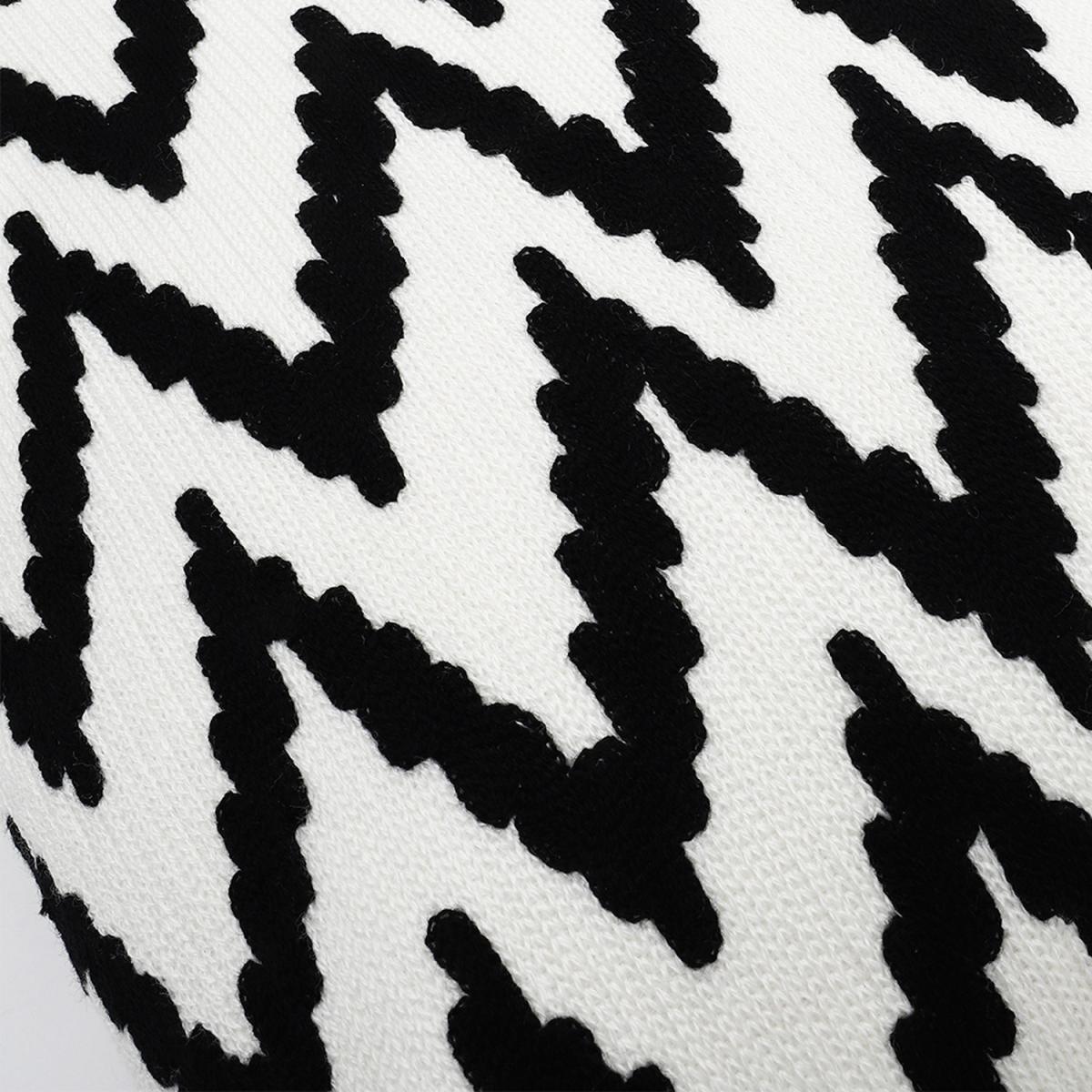 Embroidered Throw Pillow Cover - Black – image 2