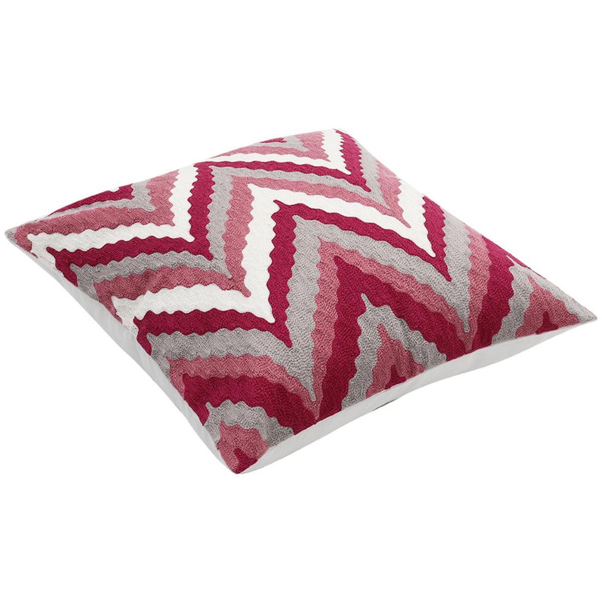 Embroidered Throw Pillow Cover - Black – image 19