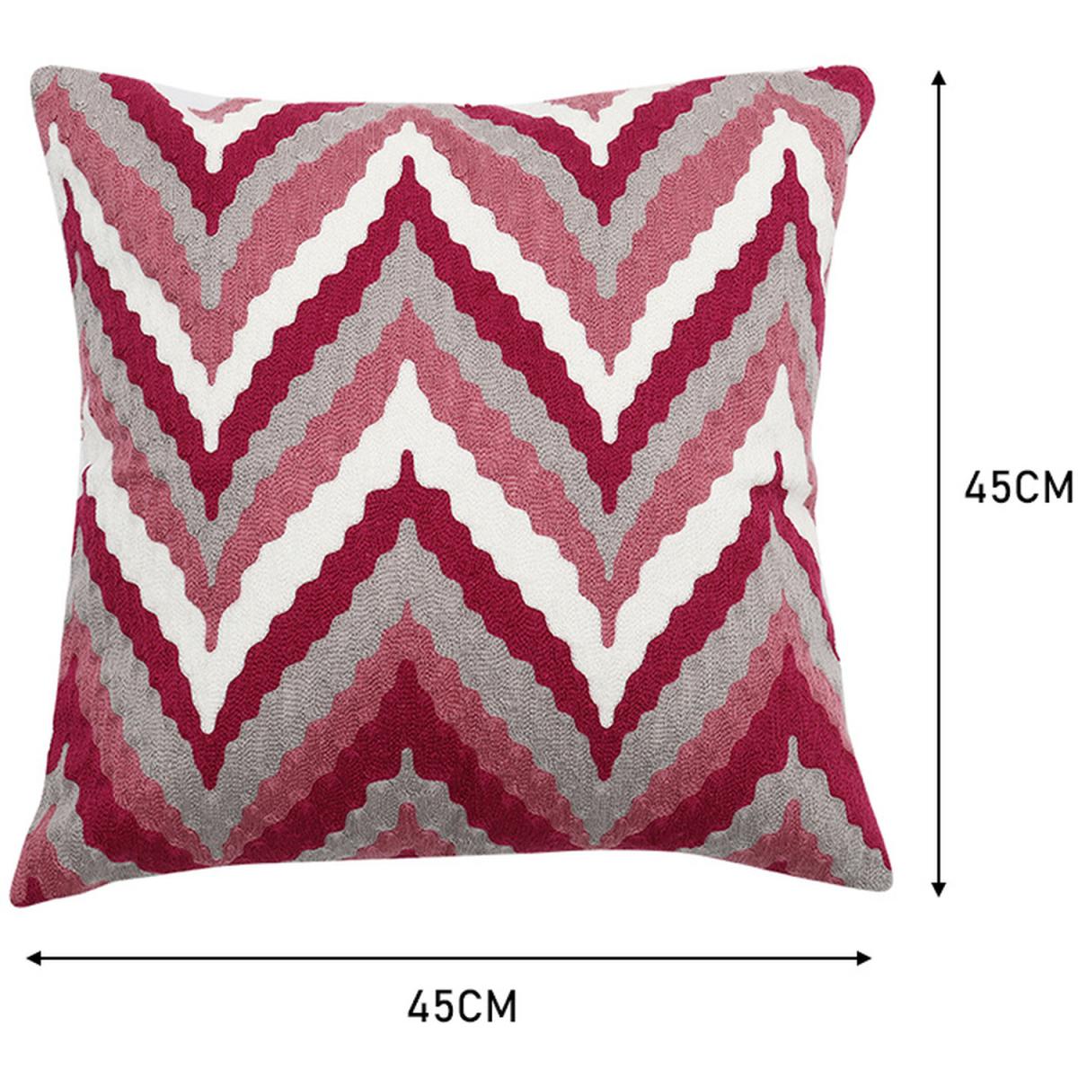 Embroidered Throw Pillow Cover - Black – image 21