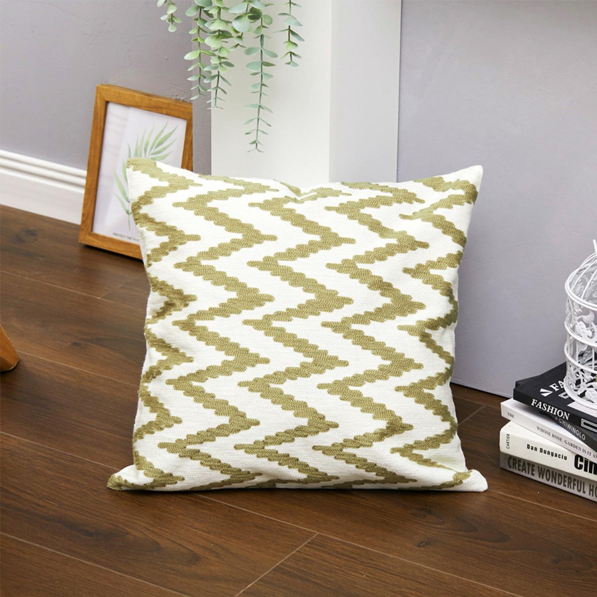 Embroidered Throw Pillow Cover - Black – image 7