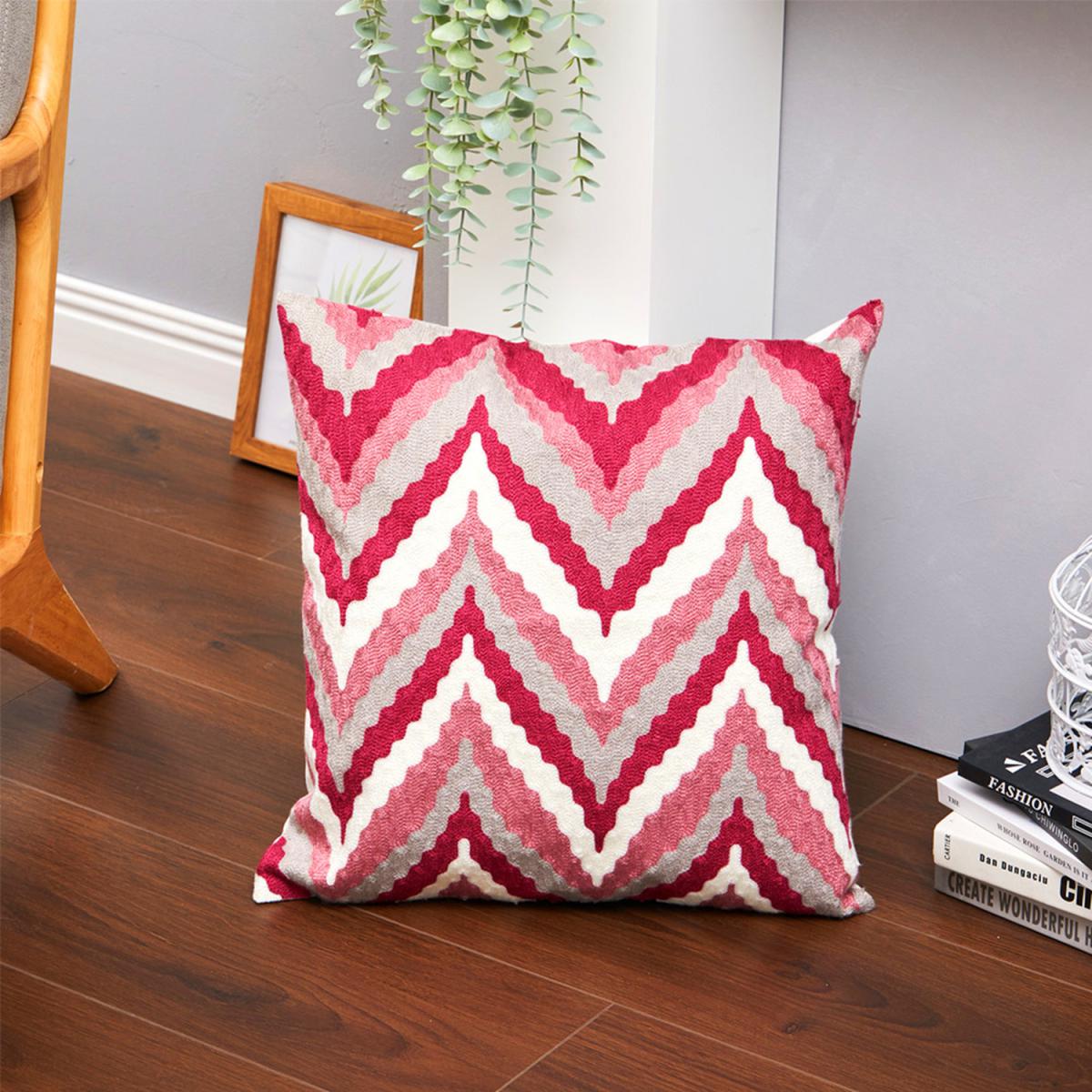 Embroidered Throw Pillow Cover - Black – image 8