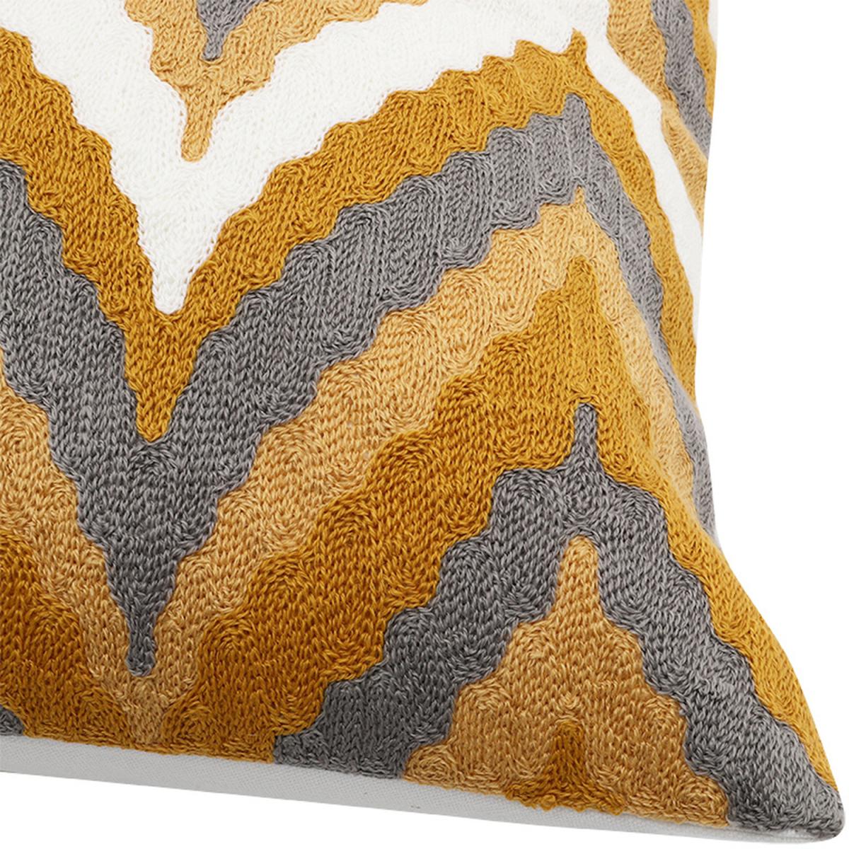 Embroidered Throw Pillow Cover - Black – image 10