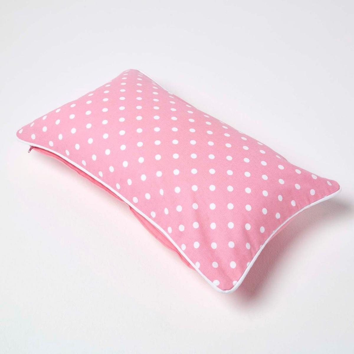 Cotton Polka Dots Cushion Cover - Pink / 50cm – image 4