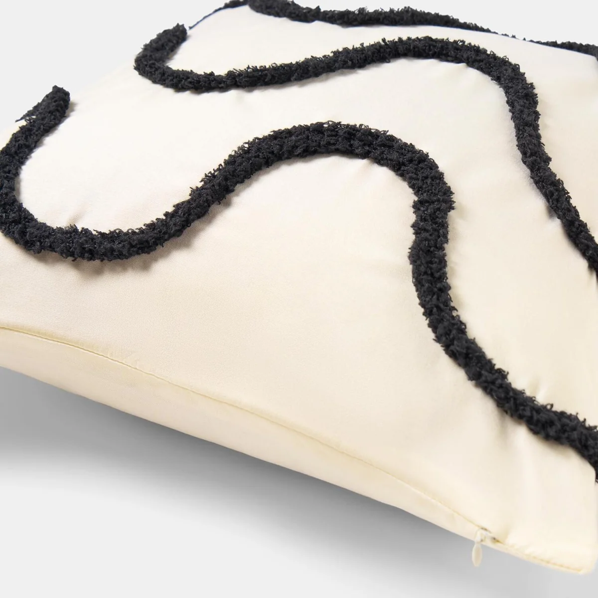 OHS Tufted Wave Cushion Covers - Monochrome / Machine washable at 40°C. Tumble dry friendly. Do not bleach or iron. – image 1