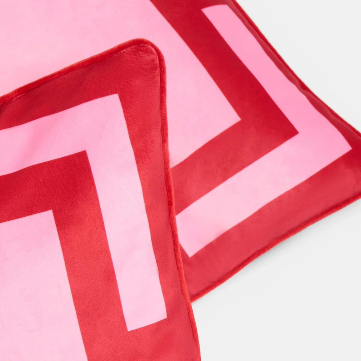 OHS Square Print Cushion Covers - Hot Pink/Red / 45cm / 2 – image 4