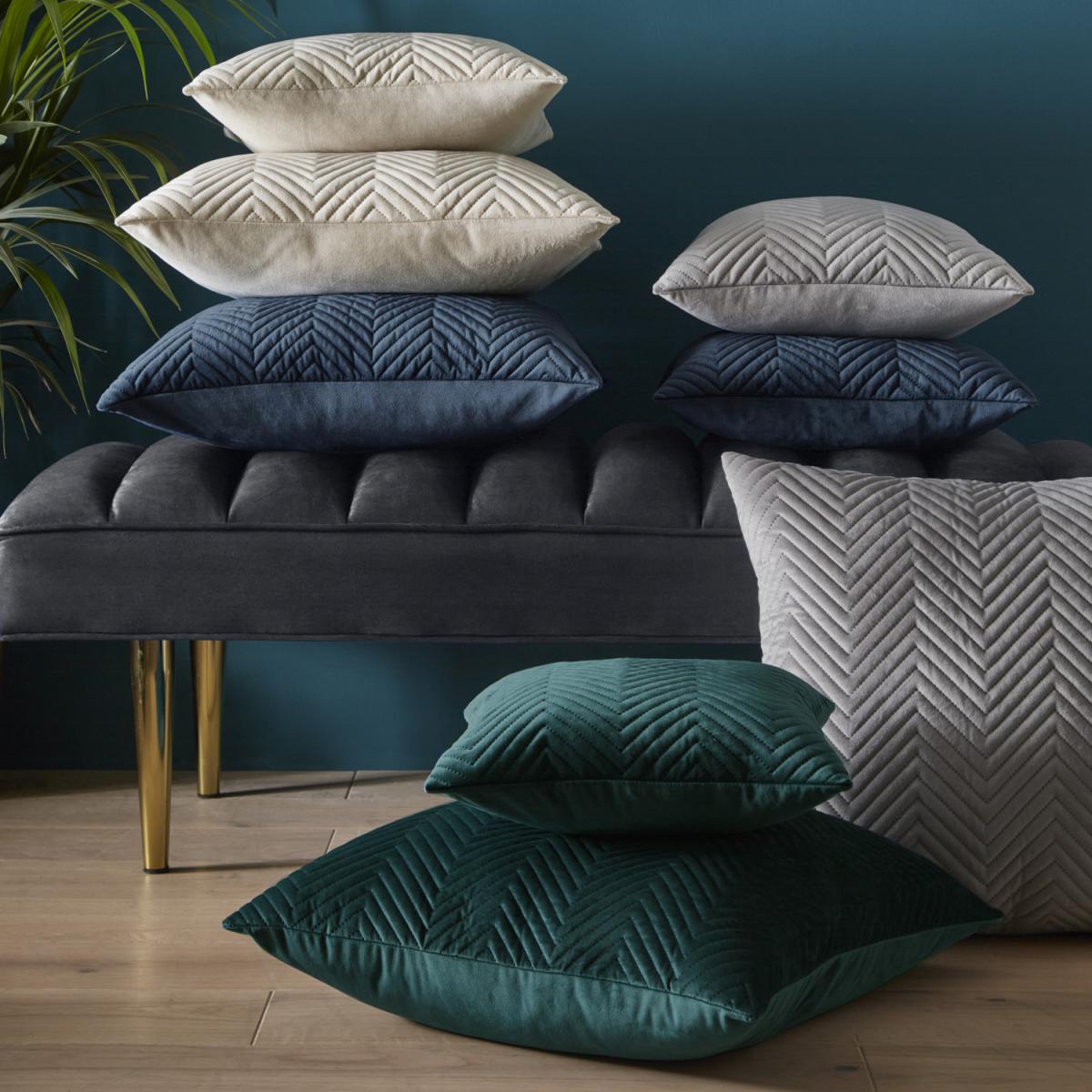 Pinsonic Velvet Cushion Cover - Grey / 56cm – image 2