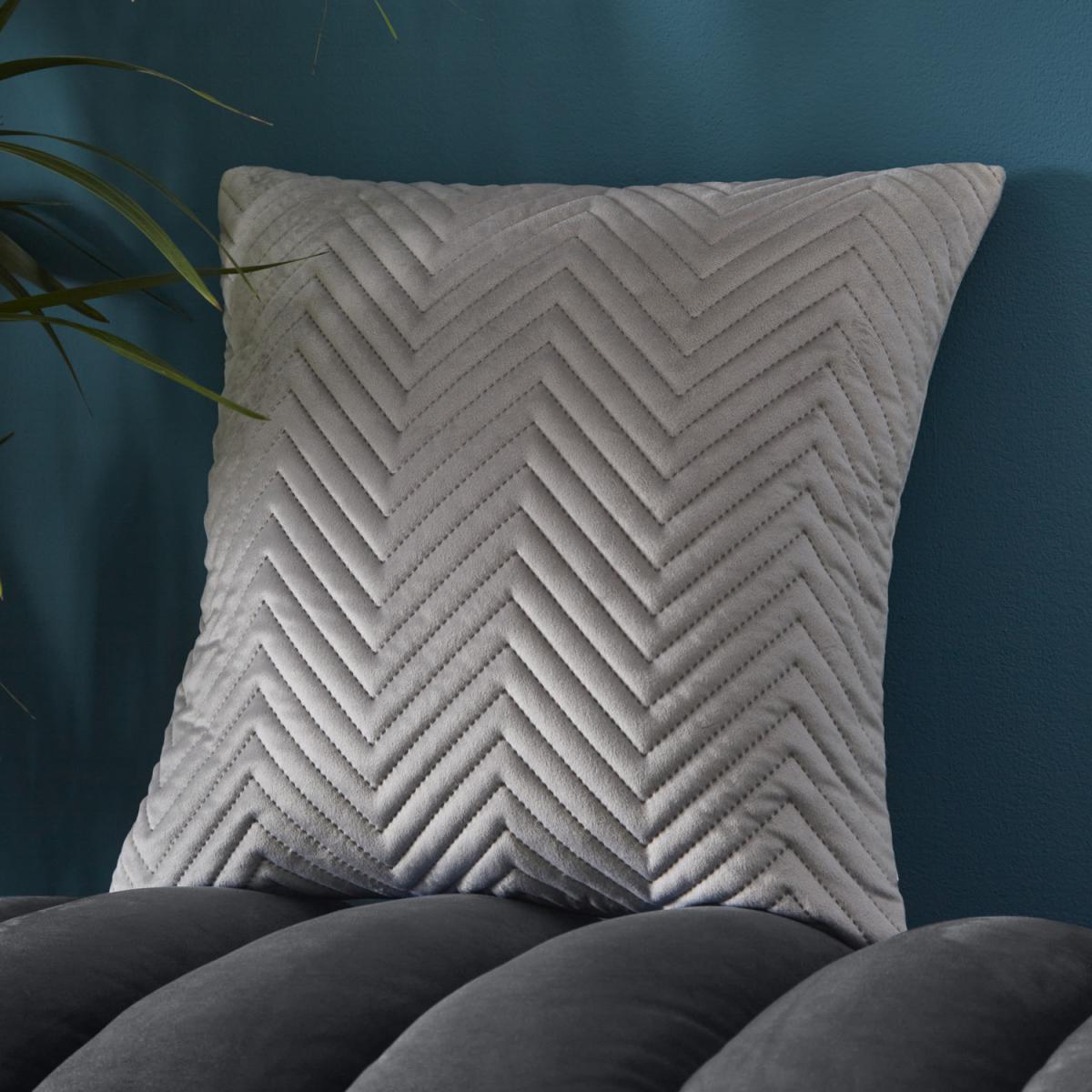 Pinsonic Velvet Cushion Cover - Grey / 56cm – image 1