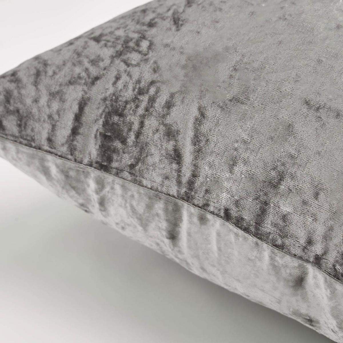 Sienna Luxury Crushed Velvet Cushion Covers - 45 x 45cm - Silver / 2 – image 2