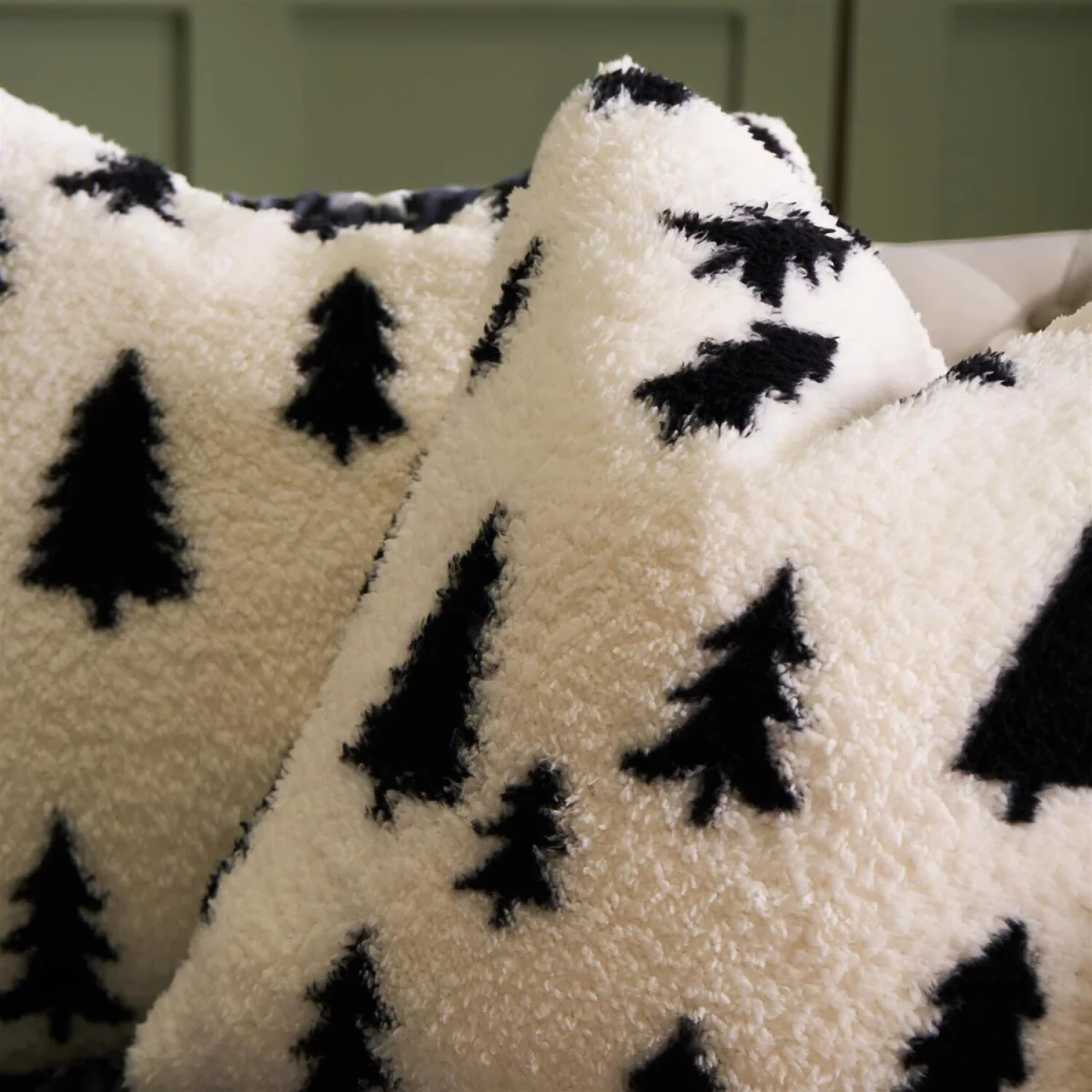 OHS Tree Teddy Cushion Covers - Monochrome – image 2
