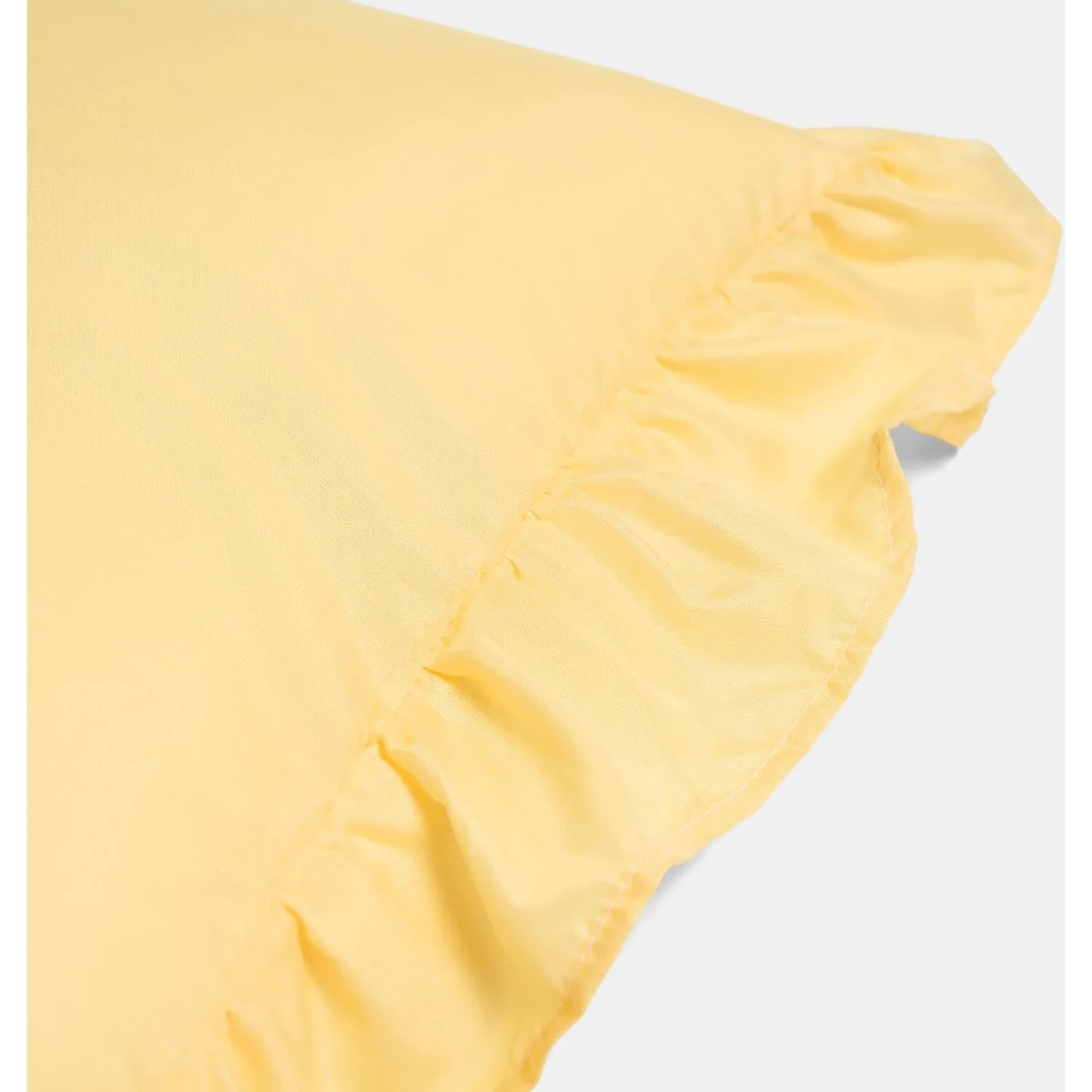 OHS Gingham Check Frill Cushion Covers - Lemon / Machine washable at 40°C. Tumble dry friendly. Do not bleach or iron. / 4 – image 8