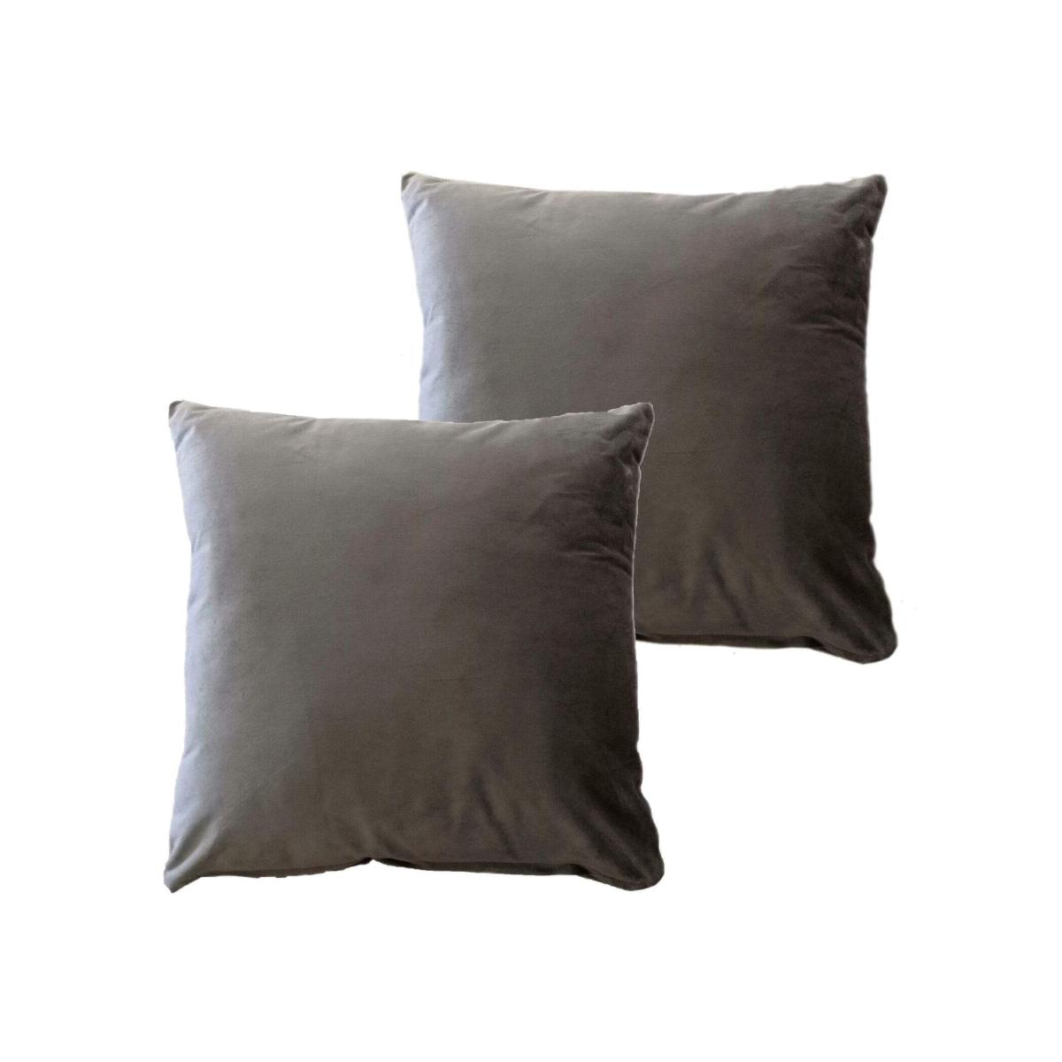 Matte Velvet Cushion Cover - Charcoal