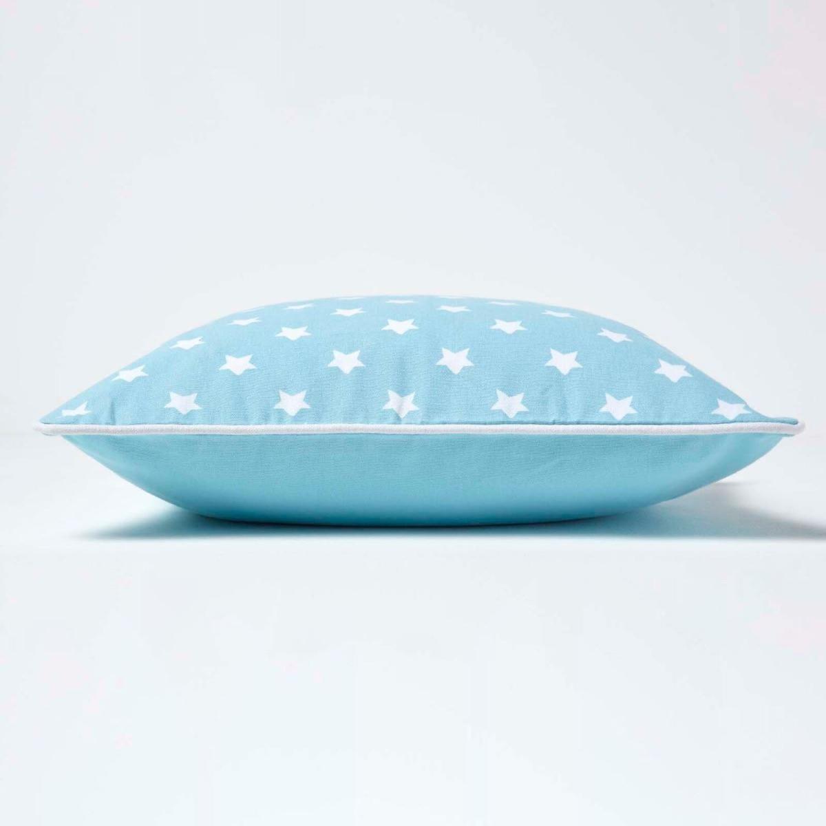 Homescapes Cotton Stars Cushion Cover - Blue / 45cm – image 3