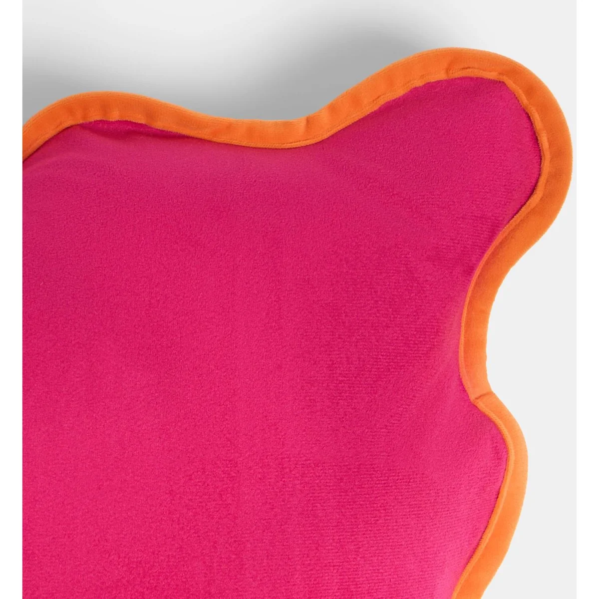 OHS Matte Velvet Scallop Edge Cushion Covers - Hot Pink/Orange / 45cm / 2 – image 6