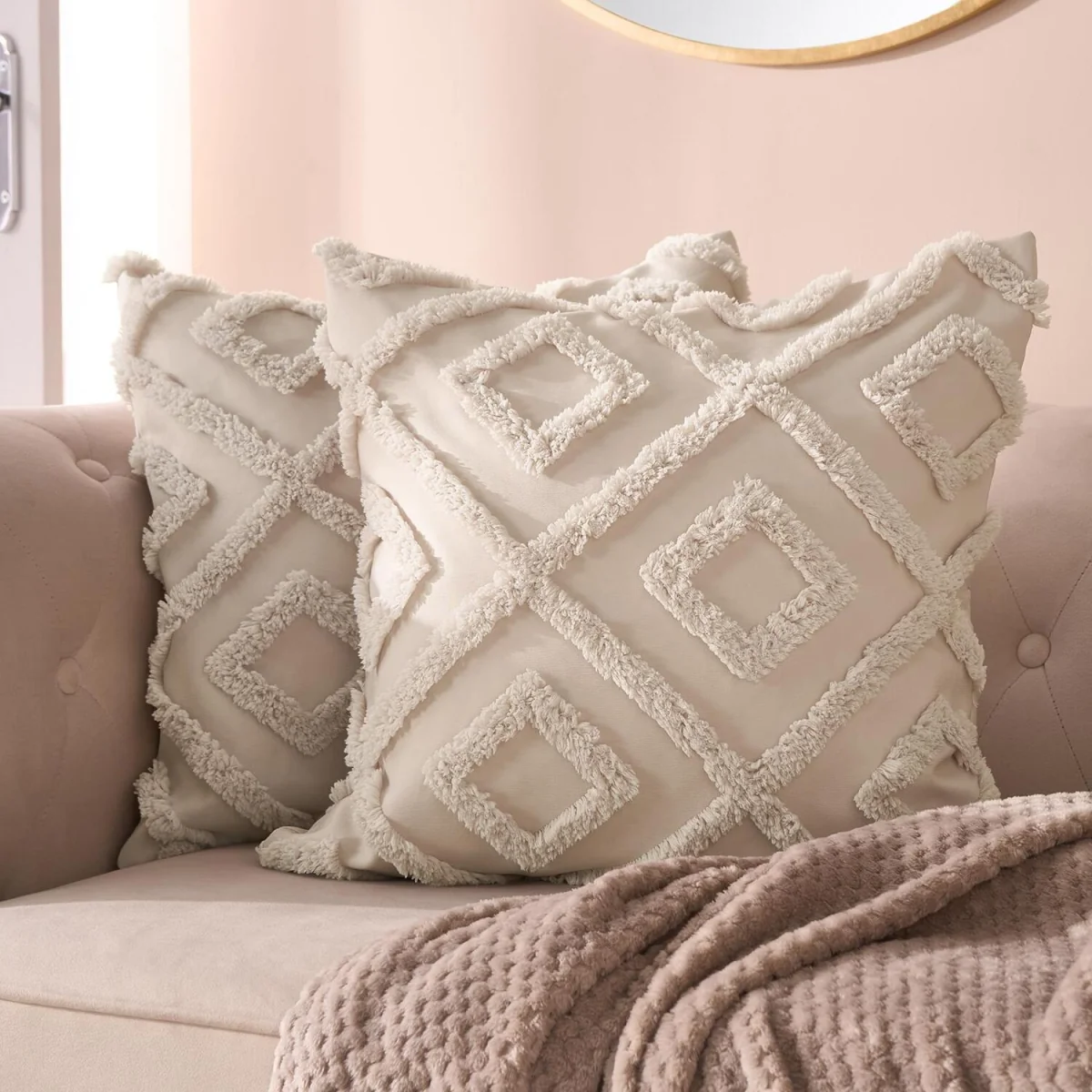 OHS Tufted Arches Textured Cushion Covers - Stone / 4 – image 2