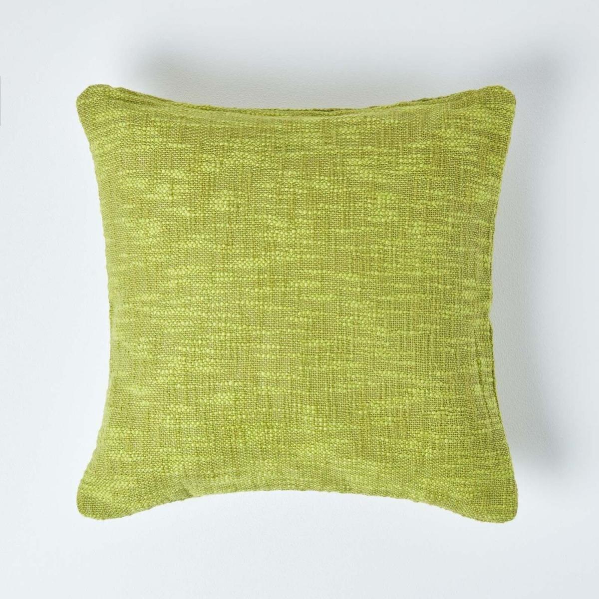 Homescapes Nirvana Cotton Cushion Cover - Green / 45cm – image 1