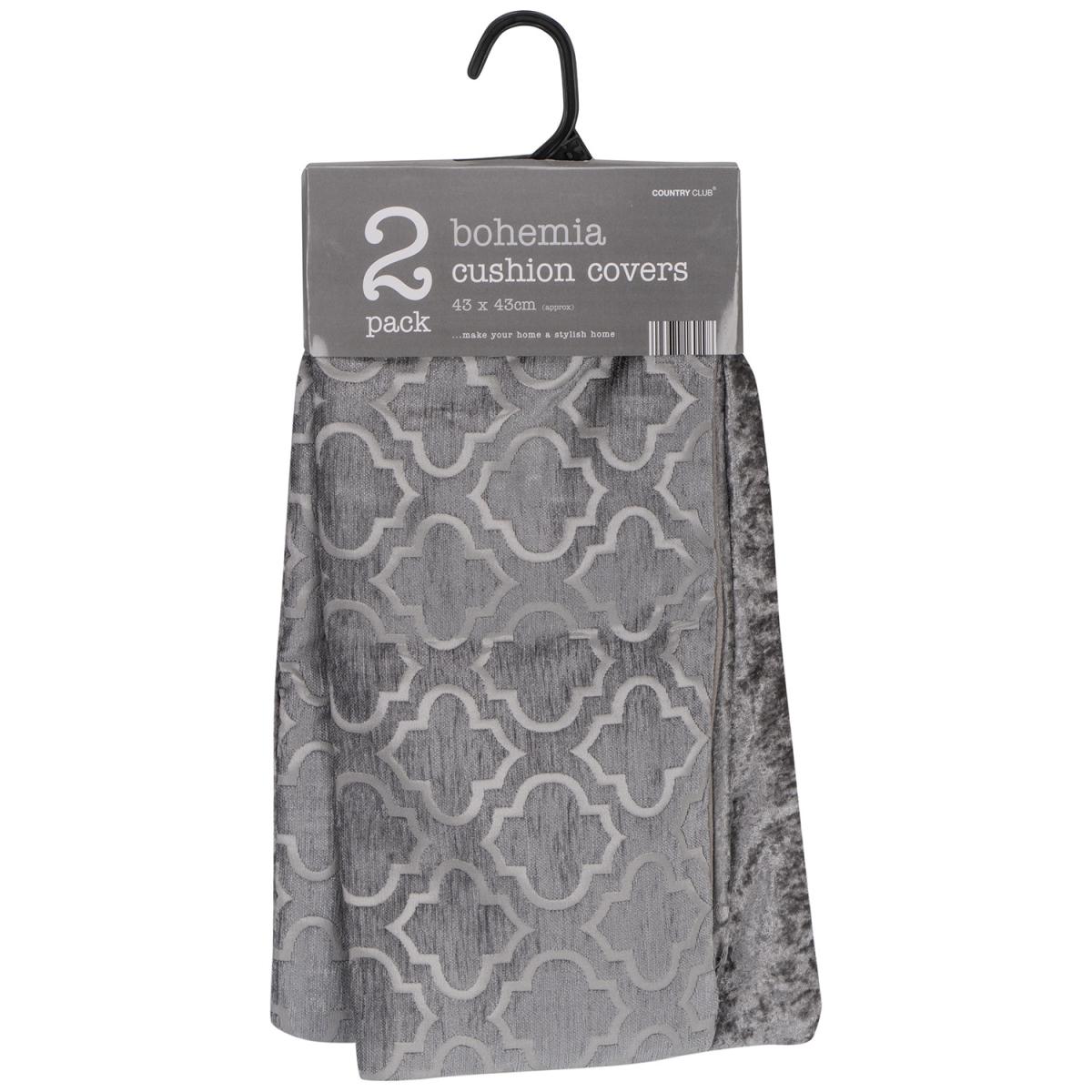 Pack of 2 Bohemia Cushion Covers - Stone – image 2