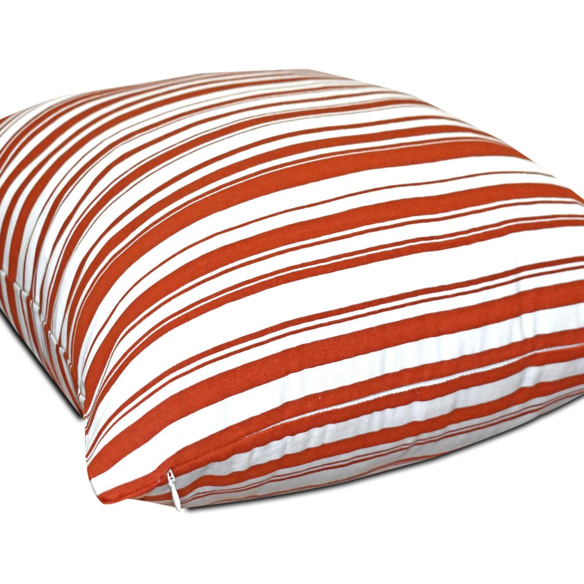 Stripes Cushion Covers Set of 2 - Rust - Rust – image 3
