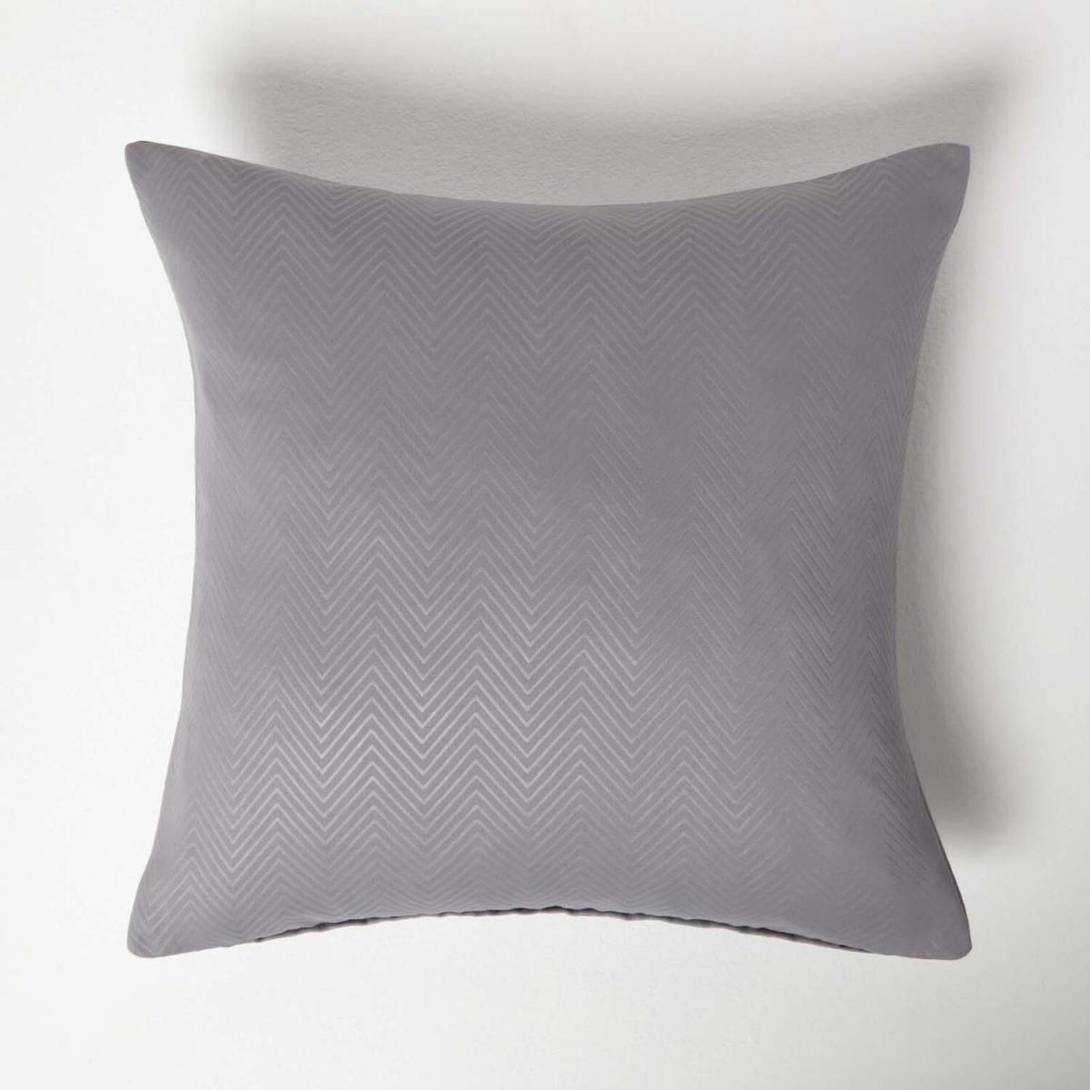 Herringbone Chevron Cushion Cover - Grey – image 1