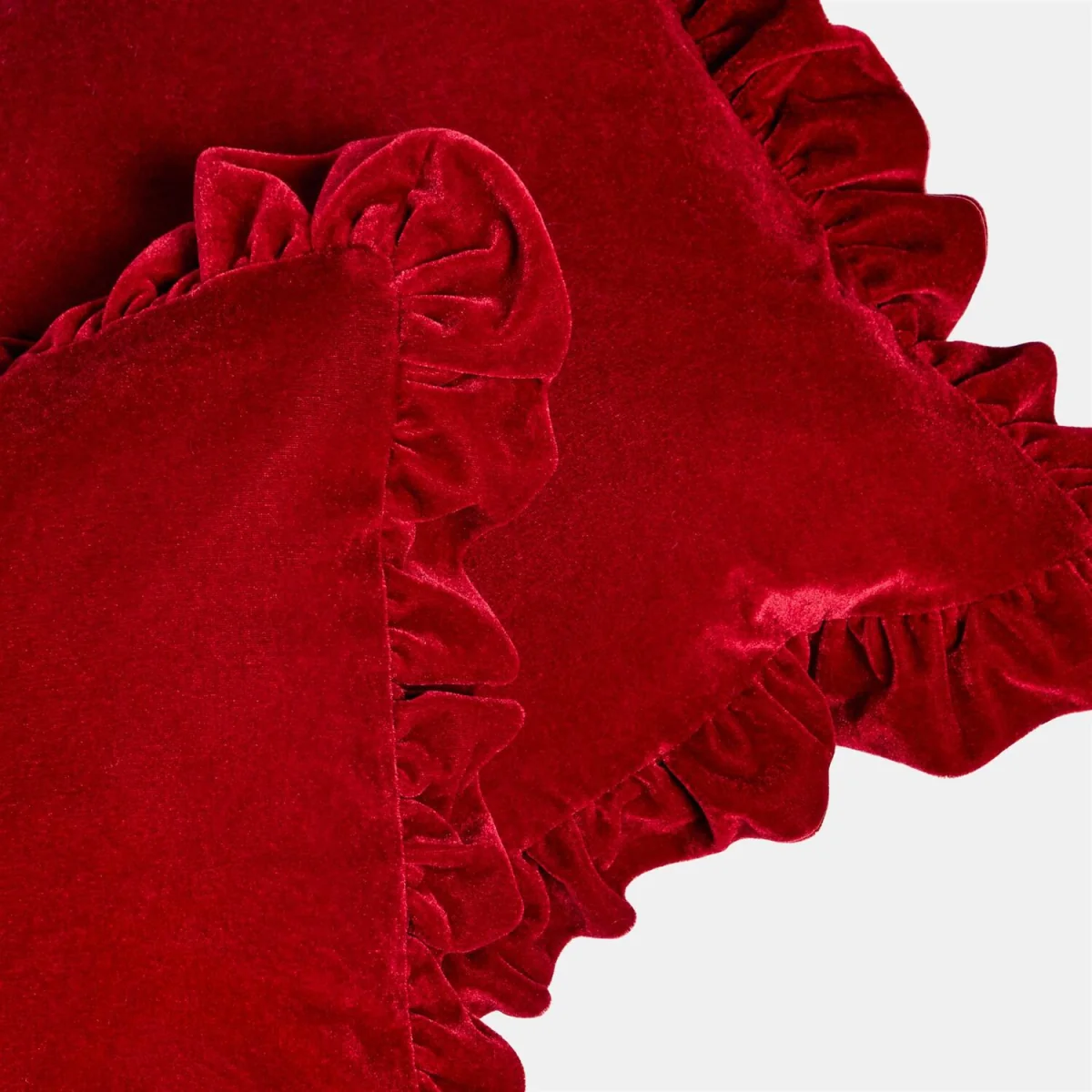 OHS Velvet Plush Cushion Covers - Red / Machine Washable at 30°C / 4 – image 4