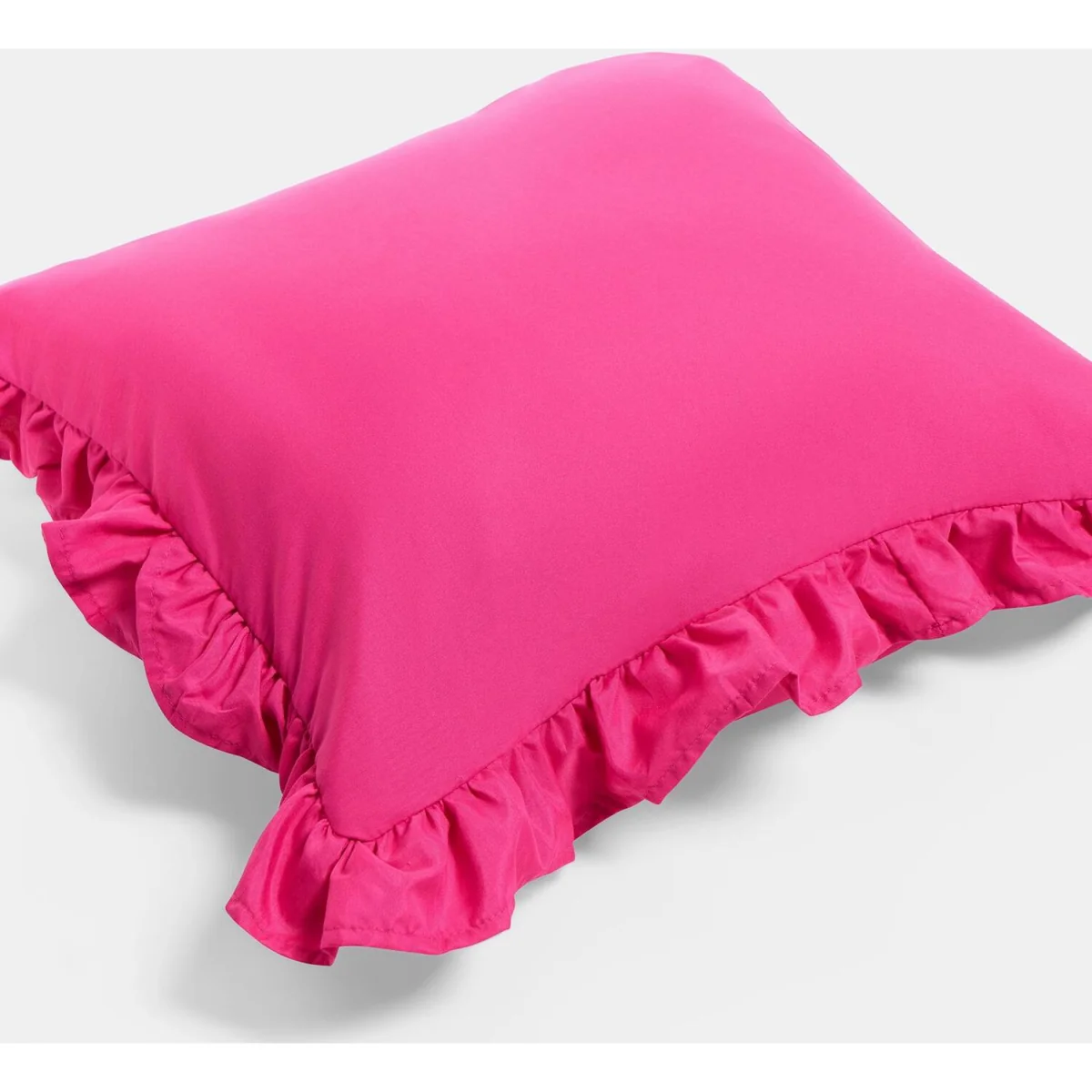 OHS Gingham Check Frill Cushion Covers - Hot Pink / 2 / Machine washable at 30°C. Tumble dry friendly. Do not bleach or iron. – image 6