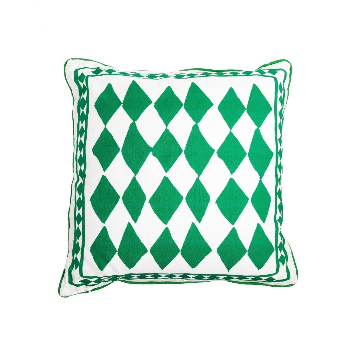 Cushion Cover / "The Green Diamonds" One Size Jessica Russell Flint