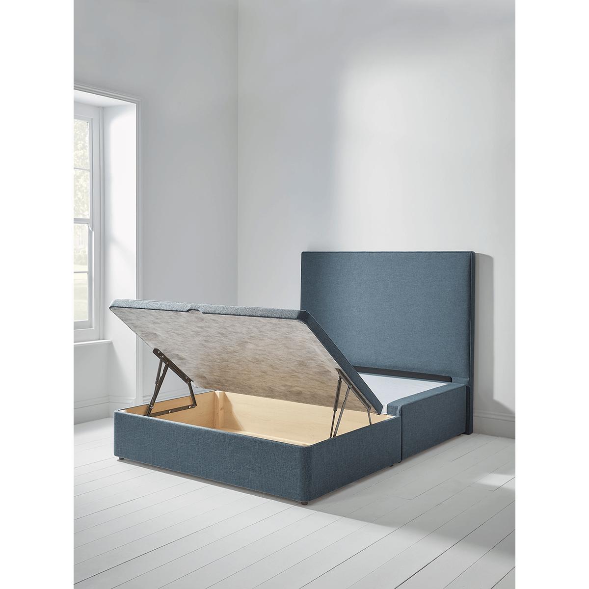 NEW Lina Storage Bed Base - Navy Super King – image 2