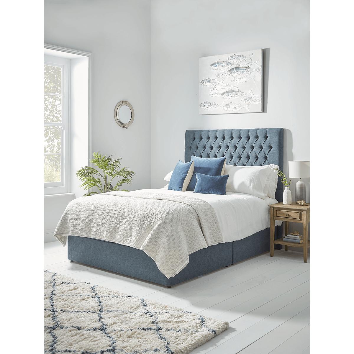 NEW Lina Storage Bed Base - Navy Super King – image 7