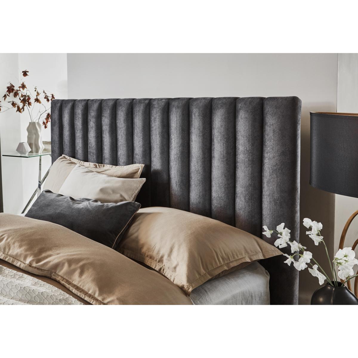 Ramos Ottoman Bedframe - Super King - Grey – image 4