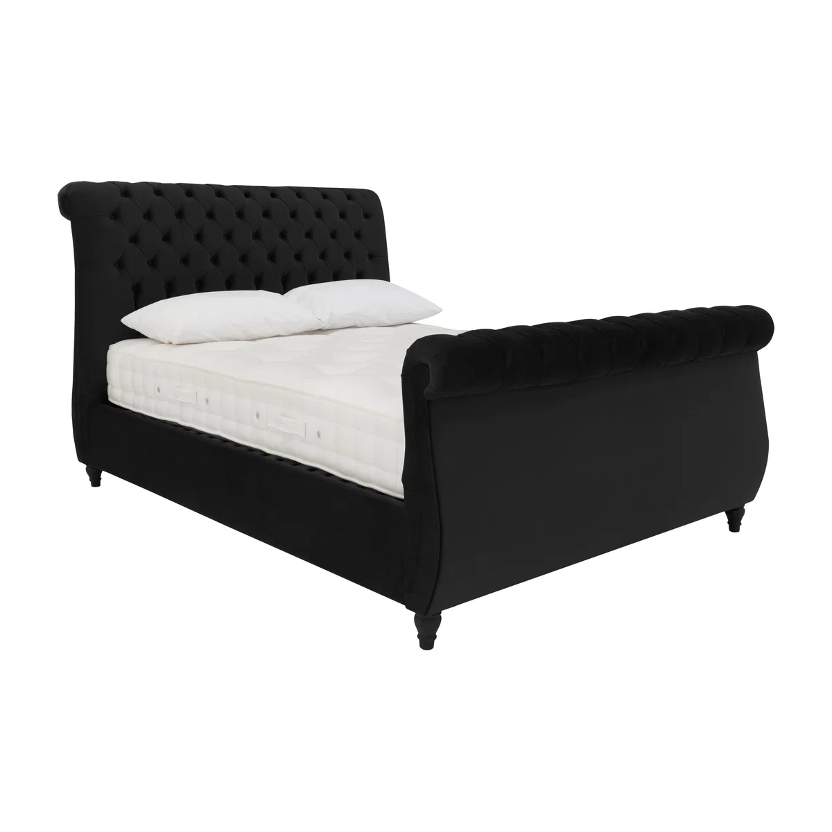Churchill High Foot End Ottoman Bed Frame - Super King - Black – image 1
