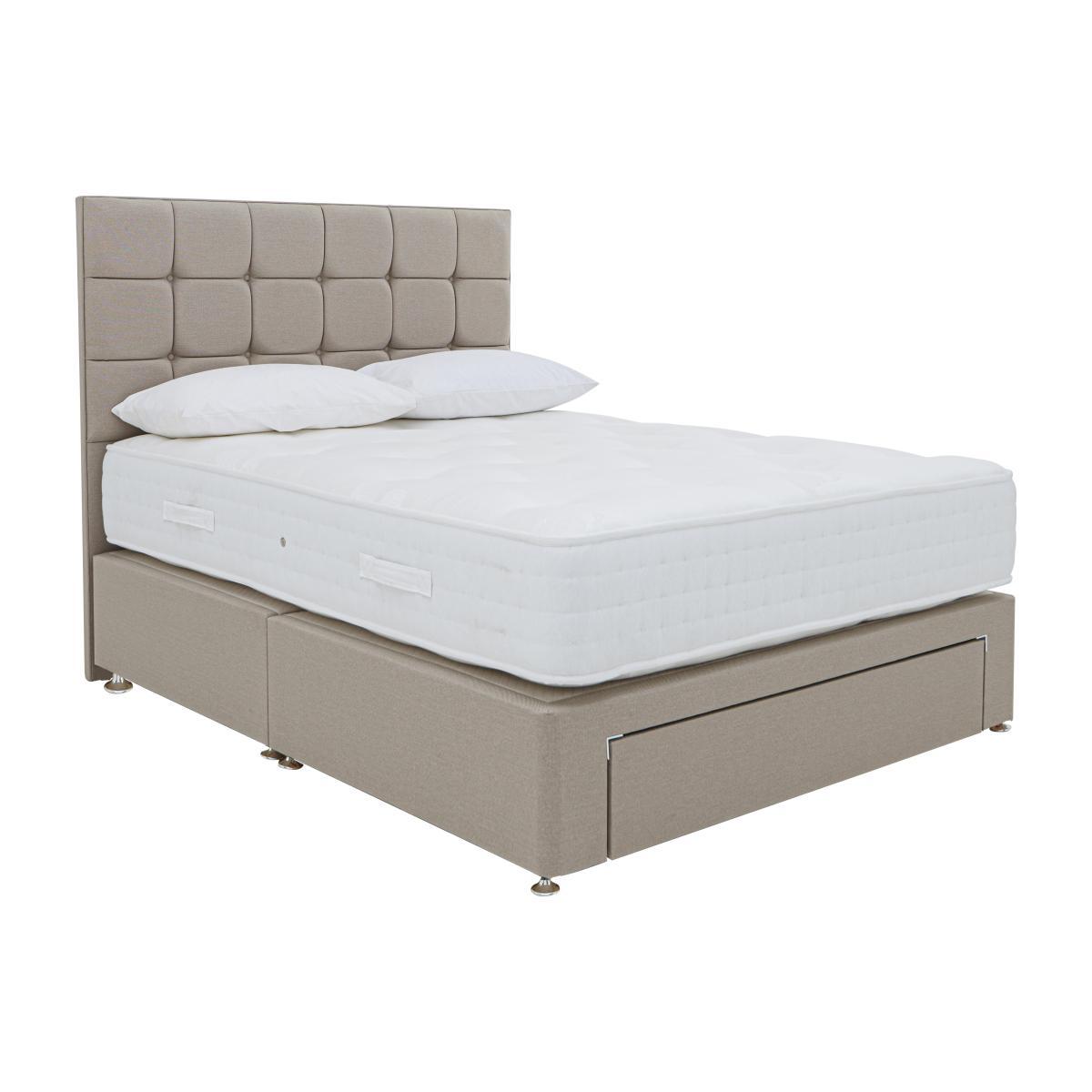 Sleep Story - Firm Sleep 1500 Divan Set - Super King - Beige – image 1