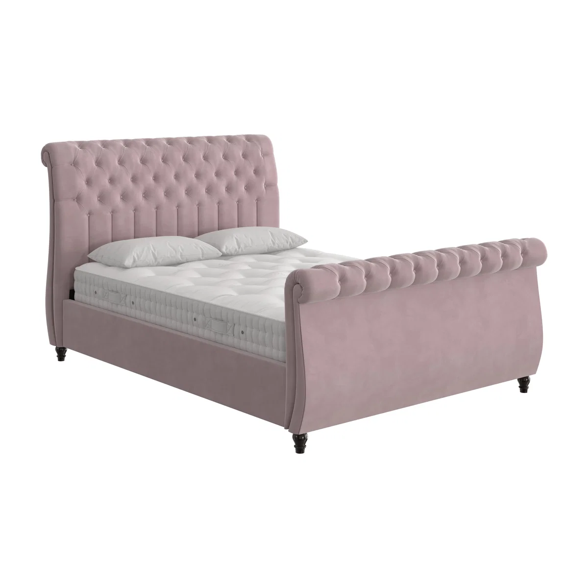 Churchill High Foot End Ottoman Bed Frame - Super King - Pink – image 1