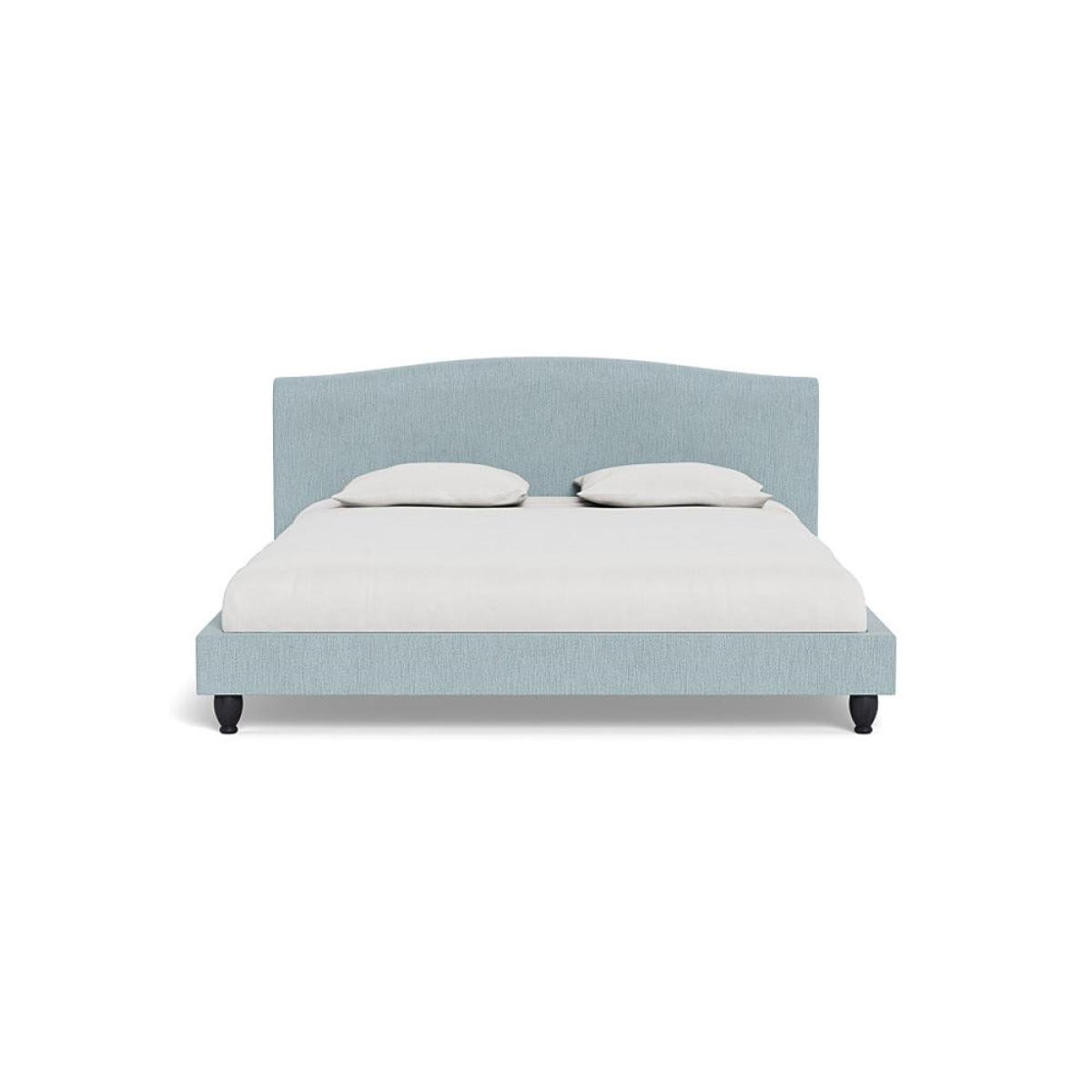 Heal's Devon Super King Bed Smart Linen Mix Duck Egg Black Beech Feet – image 2