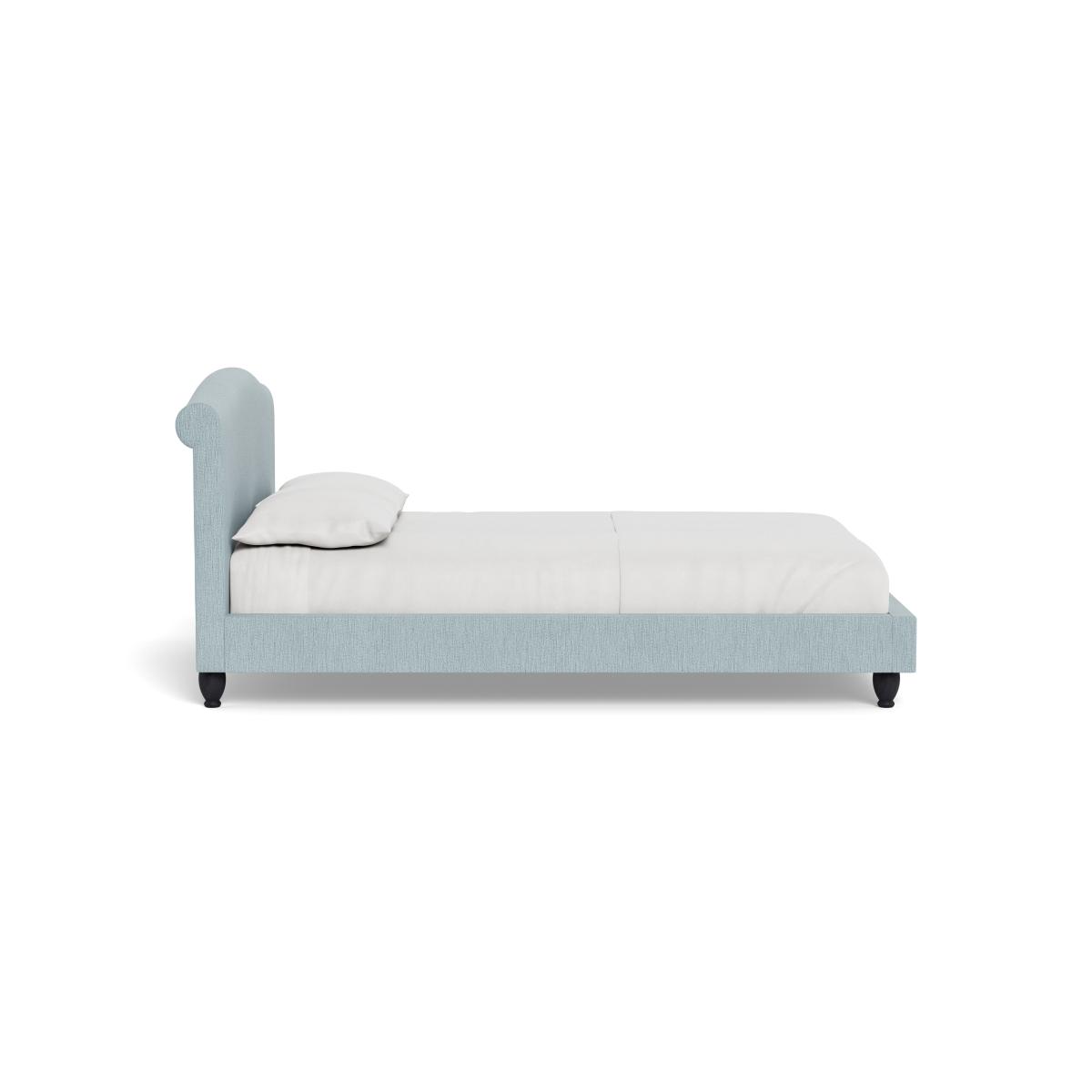 Heal's Devon Super King Bed Smart Linen Mix Duck Egg Black Beech Feet – image 4