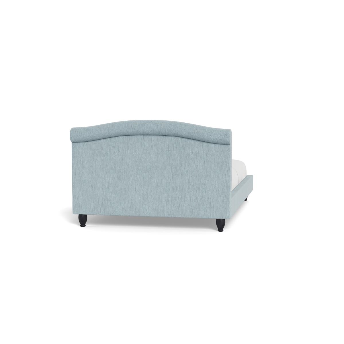 Heal's Devon Super King Bed Smart Linen Mix Duck Egg Black Beech Feet – image 6