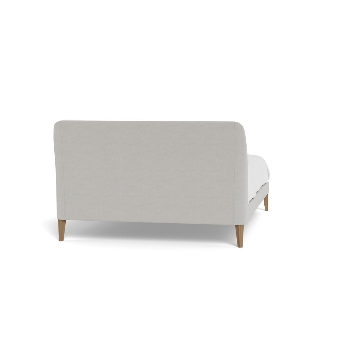 Heal's Wallis Bed Super King Capelo LinenCotton Sea Salt Walnut Feet - Heal's UK Bedroom Furniture – image 5