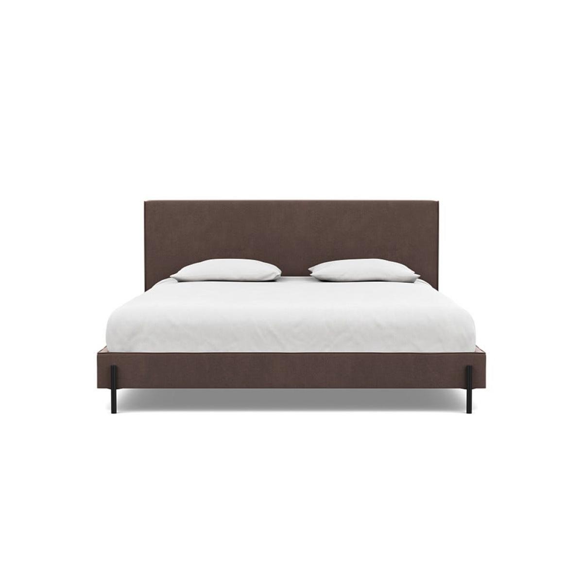 Heal's Tortona Super King Bed Smart Velvet Mouse Black Feet – image 2