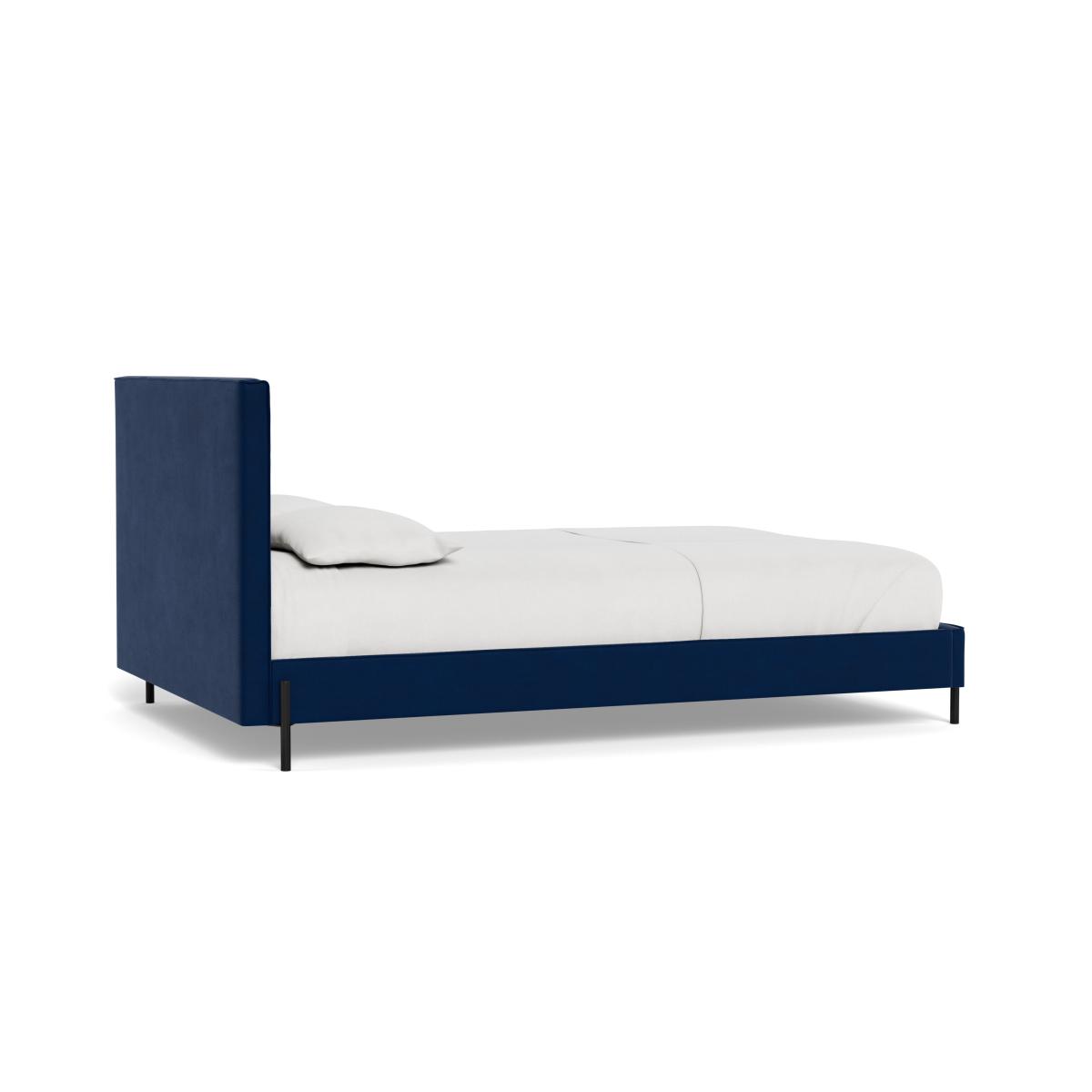 Heal's Tortona Super King Bed Velvet Midnight Black Feet – image 5