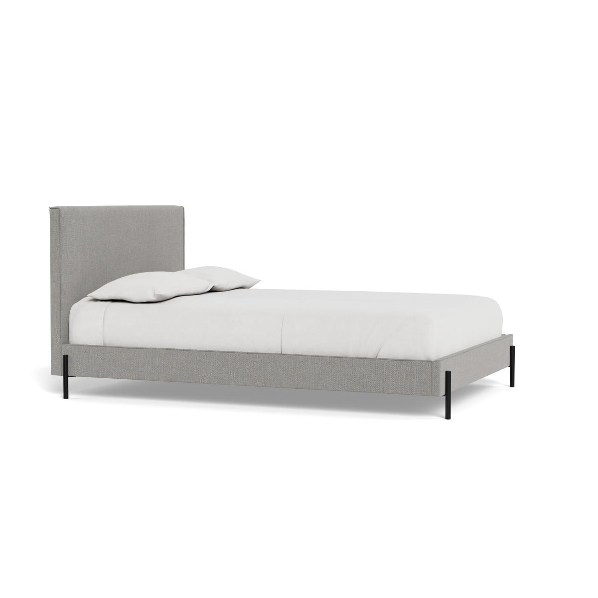Heal's Tortona Super King Bed Texture Pale Grey Black Feet – image 3