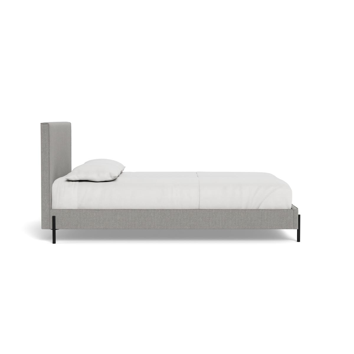 Heal's Tortona Super King Bed Texture Pale Grey Black Feet – image 4