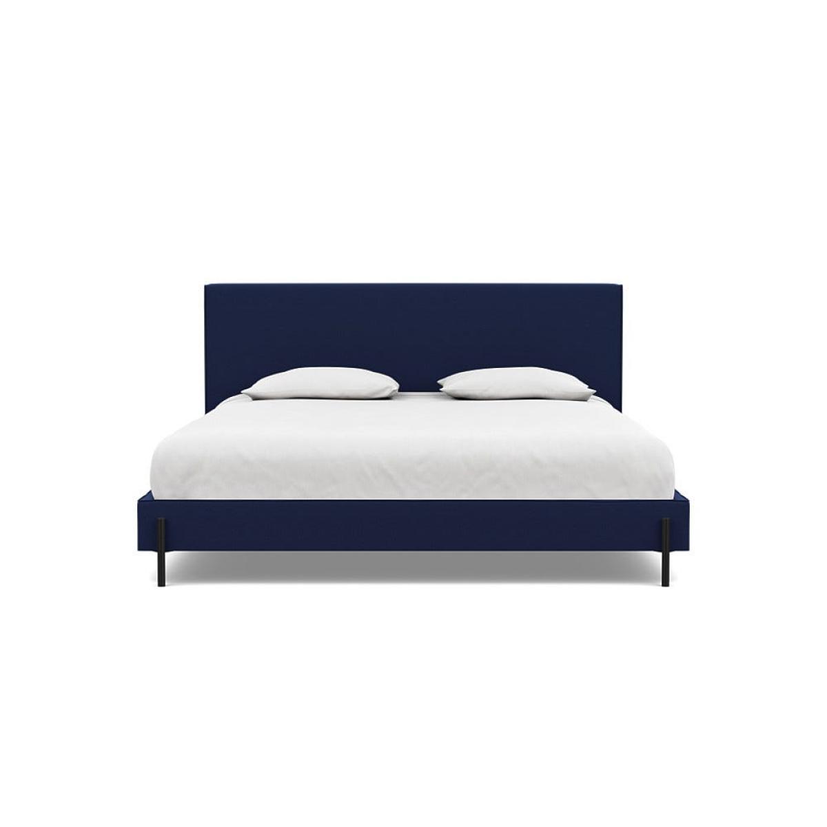 Heal's Tortona Super King Bed Melton Wool New Navy Black Feet – image 2