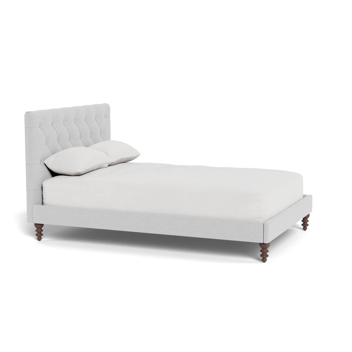 Heal's Balmoral Bedstead Super King Brushed Cotton Pewter - Heal's UK Bedroom Furniture – image 2