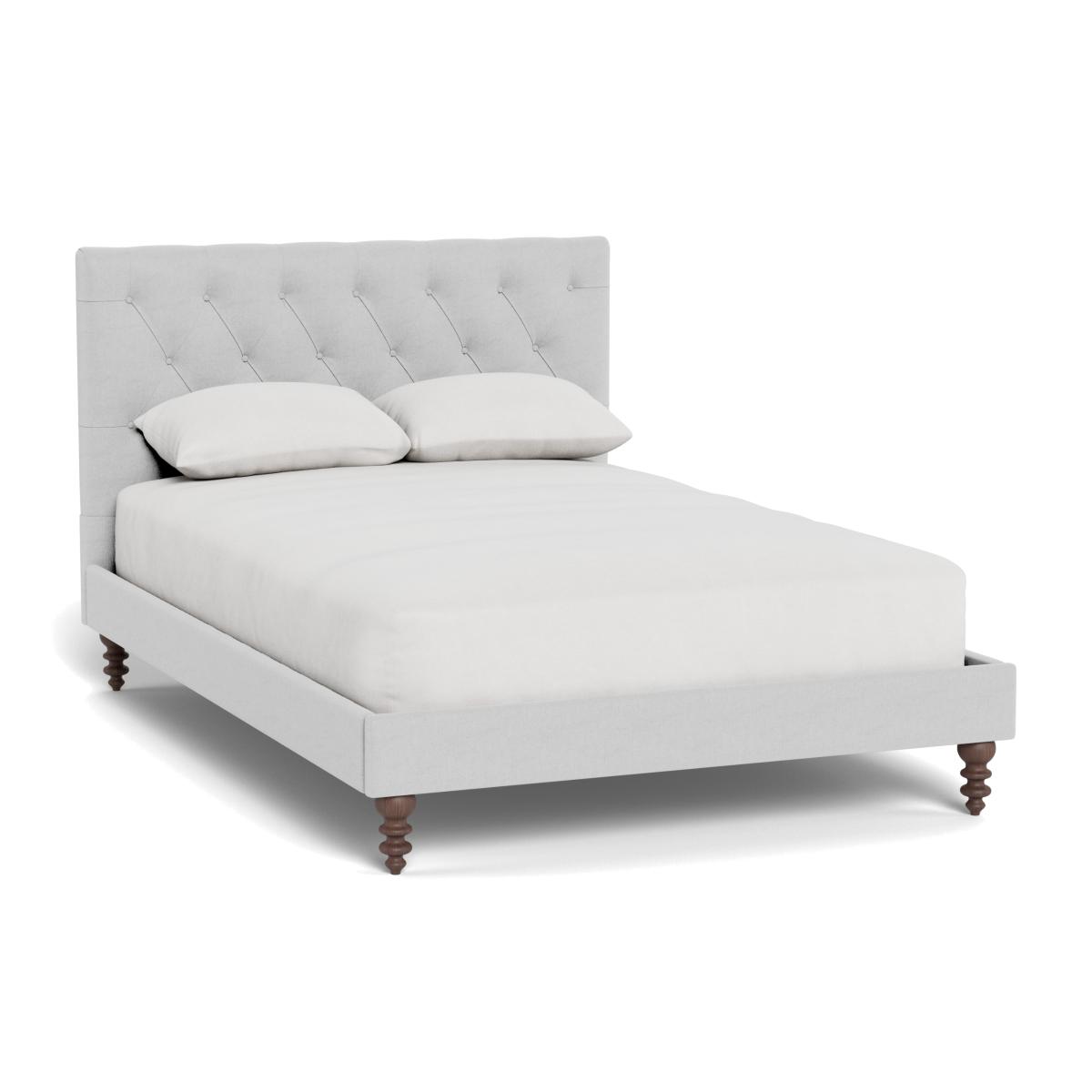 Heal's Balmoral Bedstead Super King Brushed Cotton Pewter - Heal's UK Bedroom Furniture – image 1