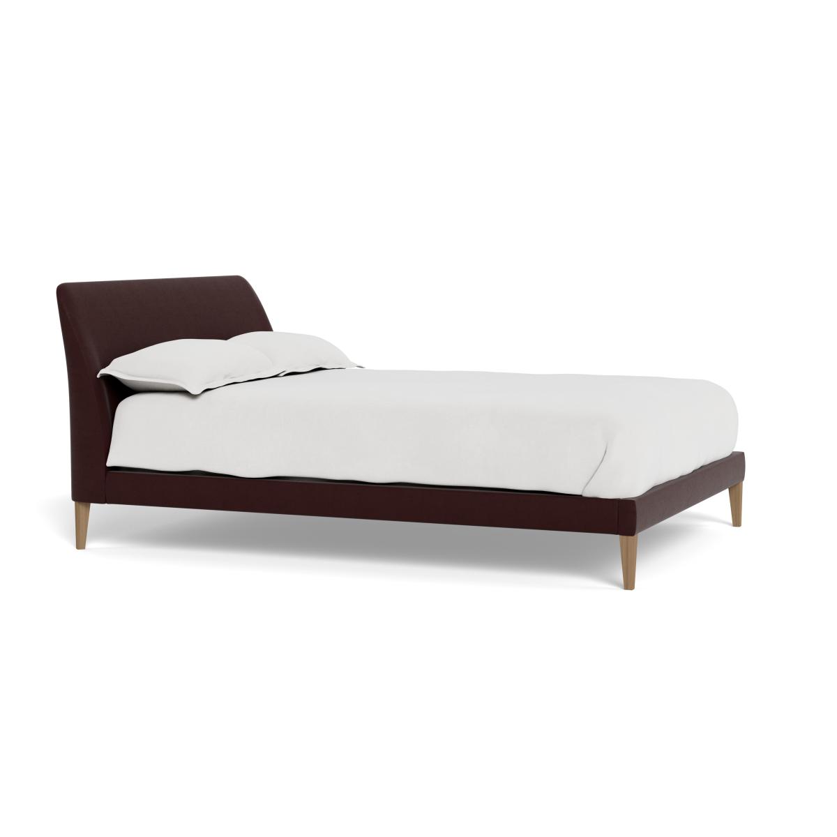 Heal's Wallis Bedstead Super King Smart Luxe Velvet Acorn Black Painted Oak Feet – image 2