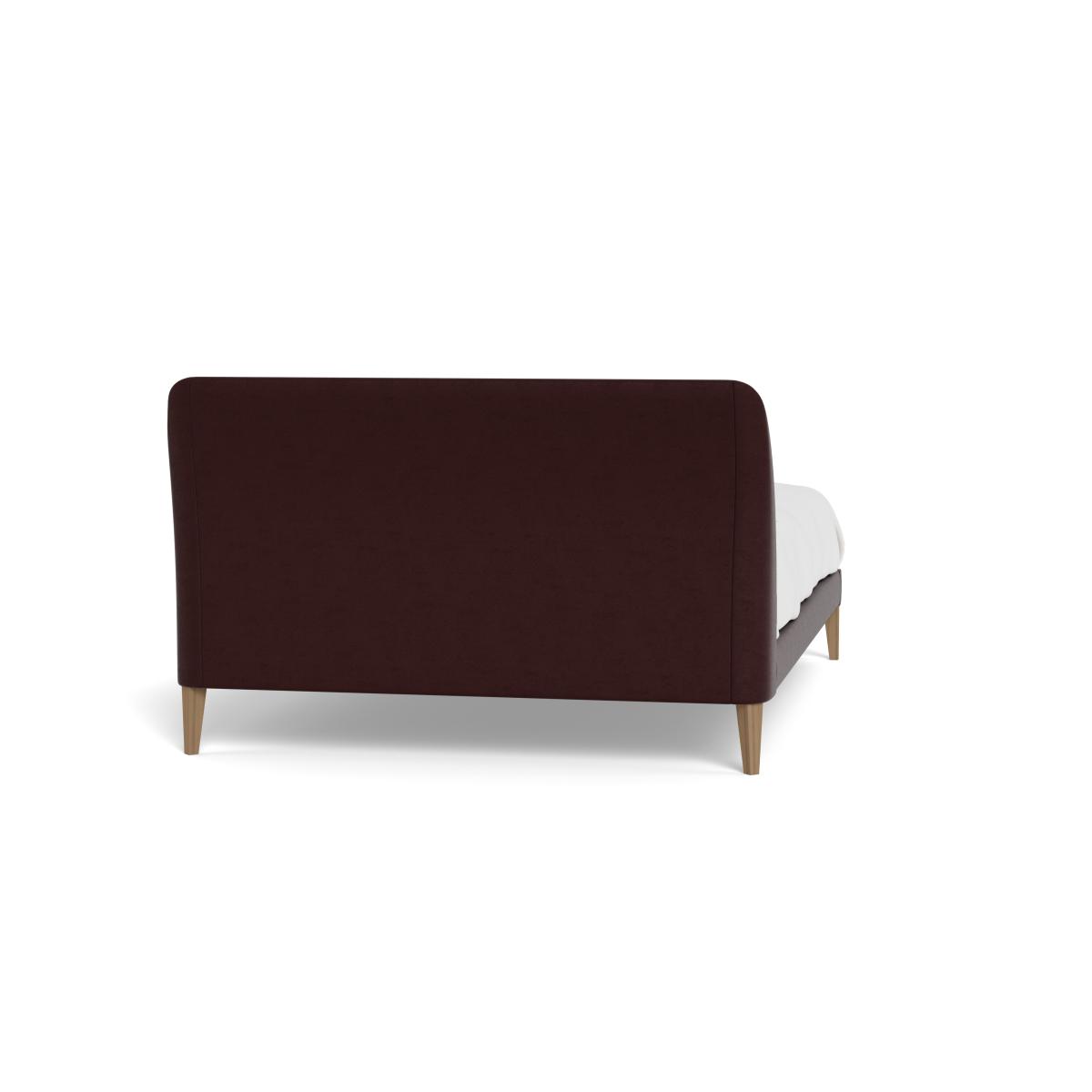 Heal's Wallis Bedstead Super King Smart Luxe Velvet Acorn Black Painted Oak Feet – image 5