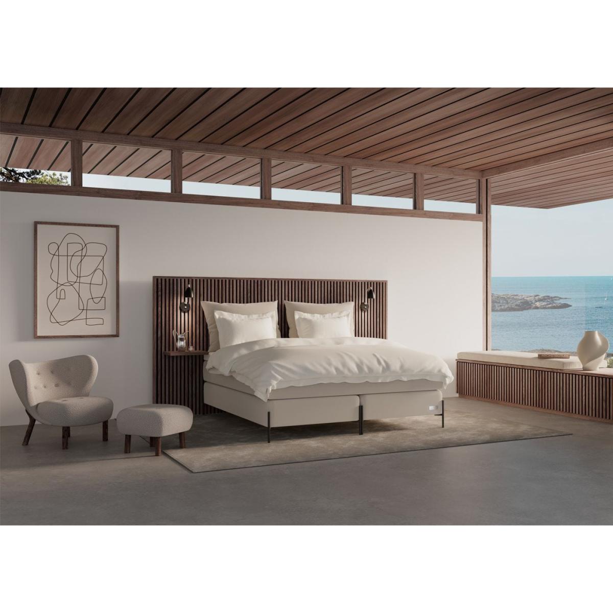 Carpe Diem Beds Sandö Rivo Bed Set and Luxury Mattress Topper Super King Medium Tension in Ro Kendari Pigeon – image 4