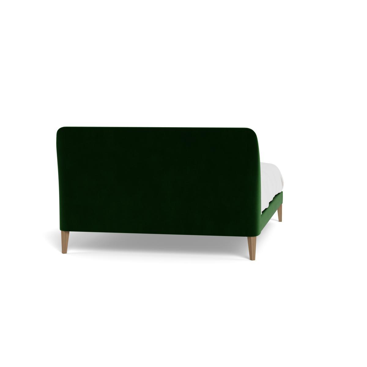 Heal's Wallis Bed Super King Smart Velvet Forest Black Painted Oak Feet - Heal's UK Bedroom Furniture – image 5
